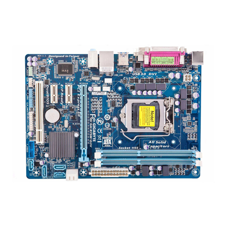Gigabyte GA-B75M-D3V user manual