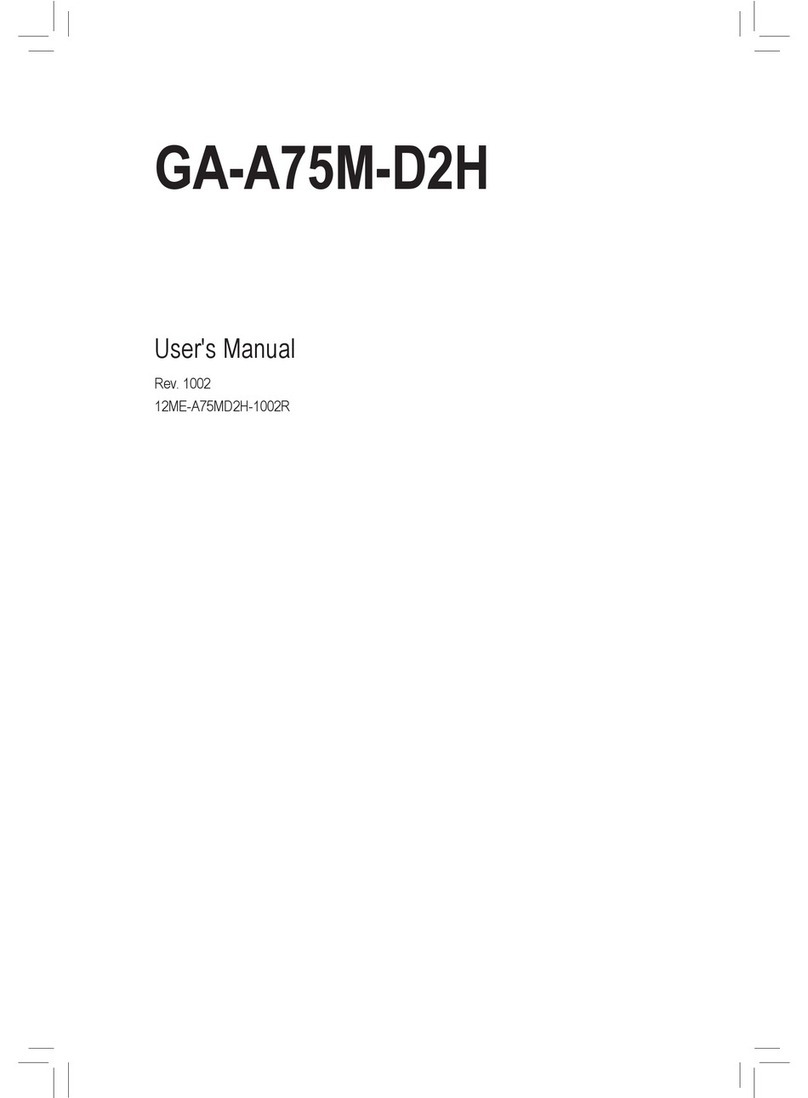 Gigabyte GA-A75M-D2H user manual