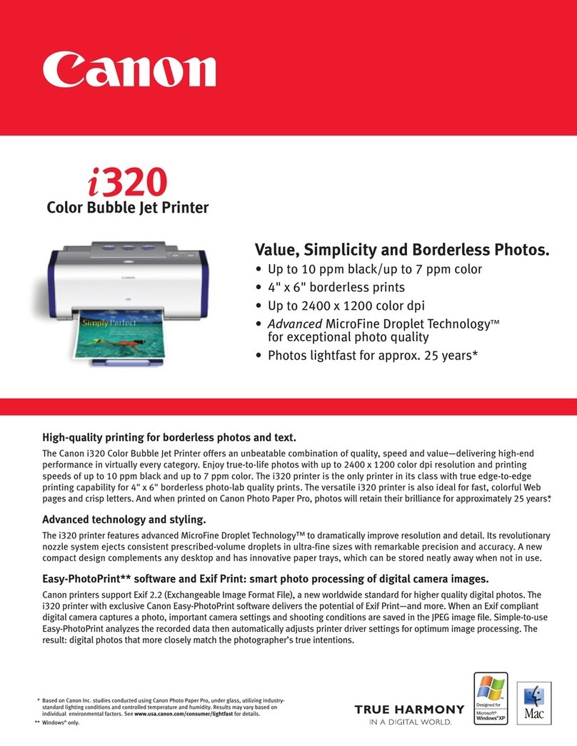 Canon i 320 User manual
