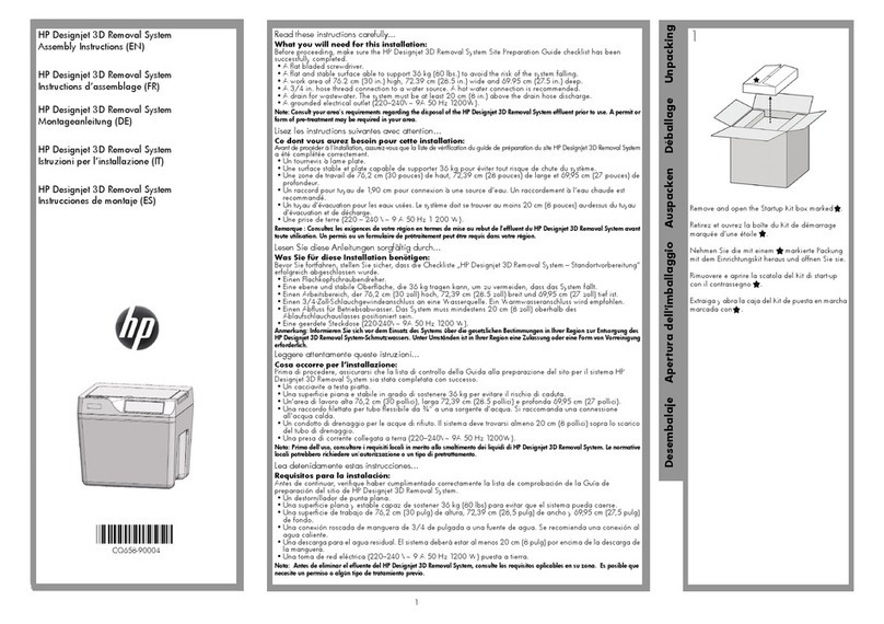 HP DESIGNJET 3D User manual