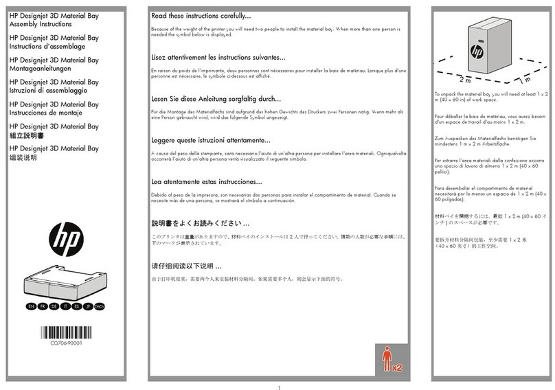 HP DESIGNJET 3D Assembly instructions
