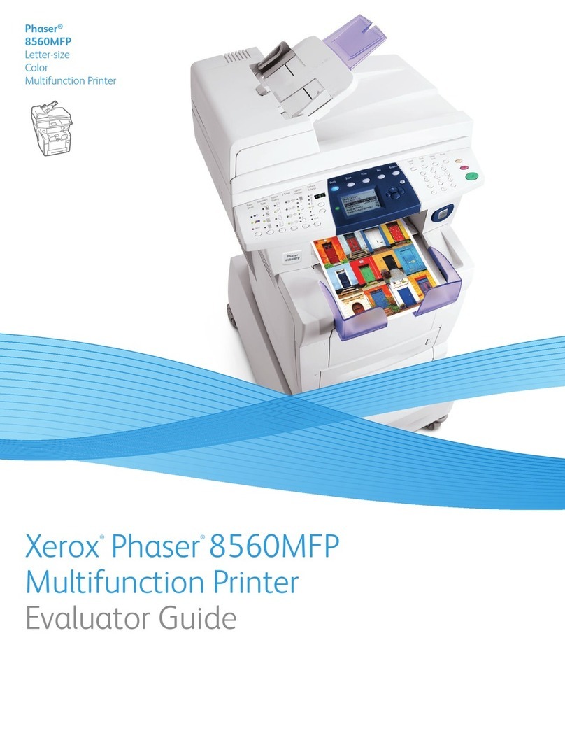 Xerox 8560MFPD - Phaser Multifunction Printer Color... User manual