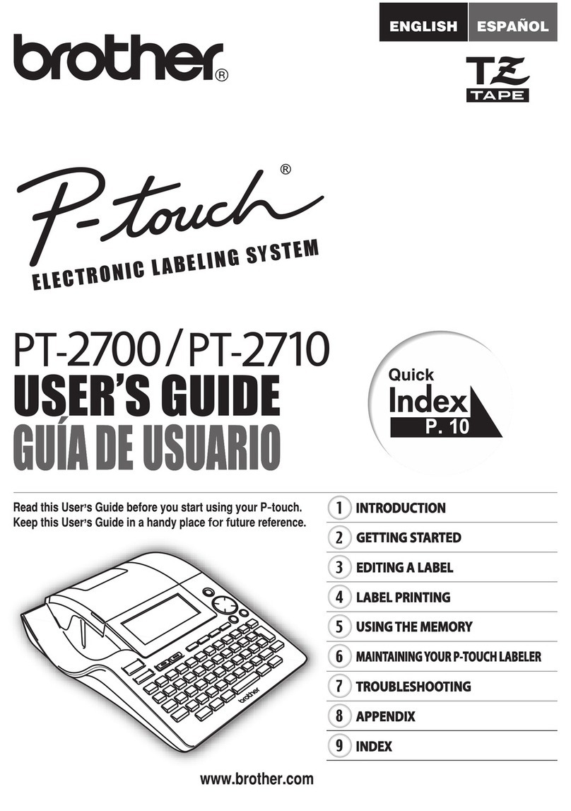 Brother P-touch PT-2700 User manual