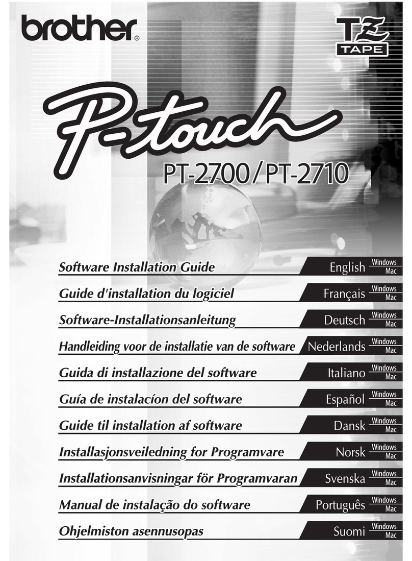 Brother P-touch PT-2700 user manual