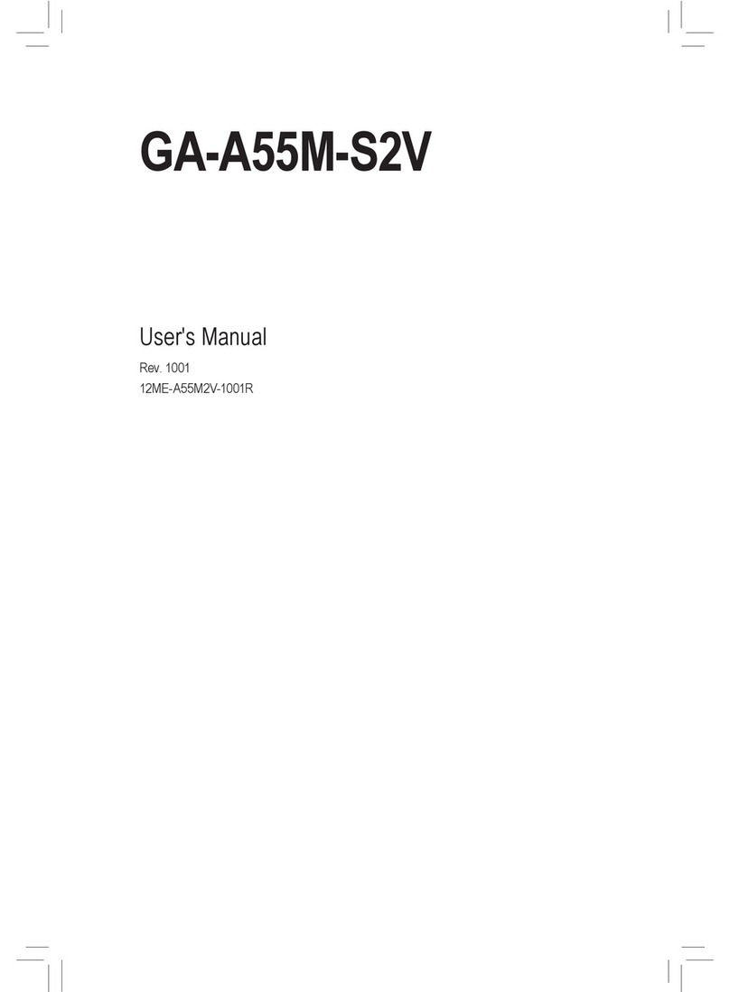Gigabyte GA-A55M-S2V User manual Gigabyte GA-A55M-S2V User manual