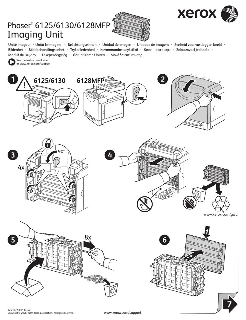 Xerox Phaser 6128 MFP instruction sheet