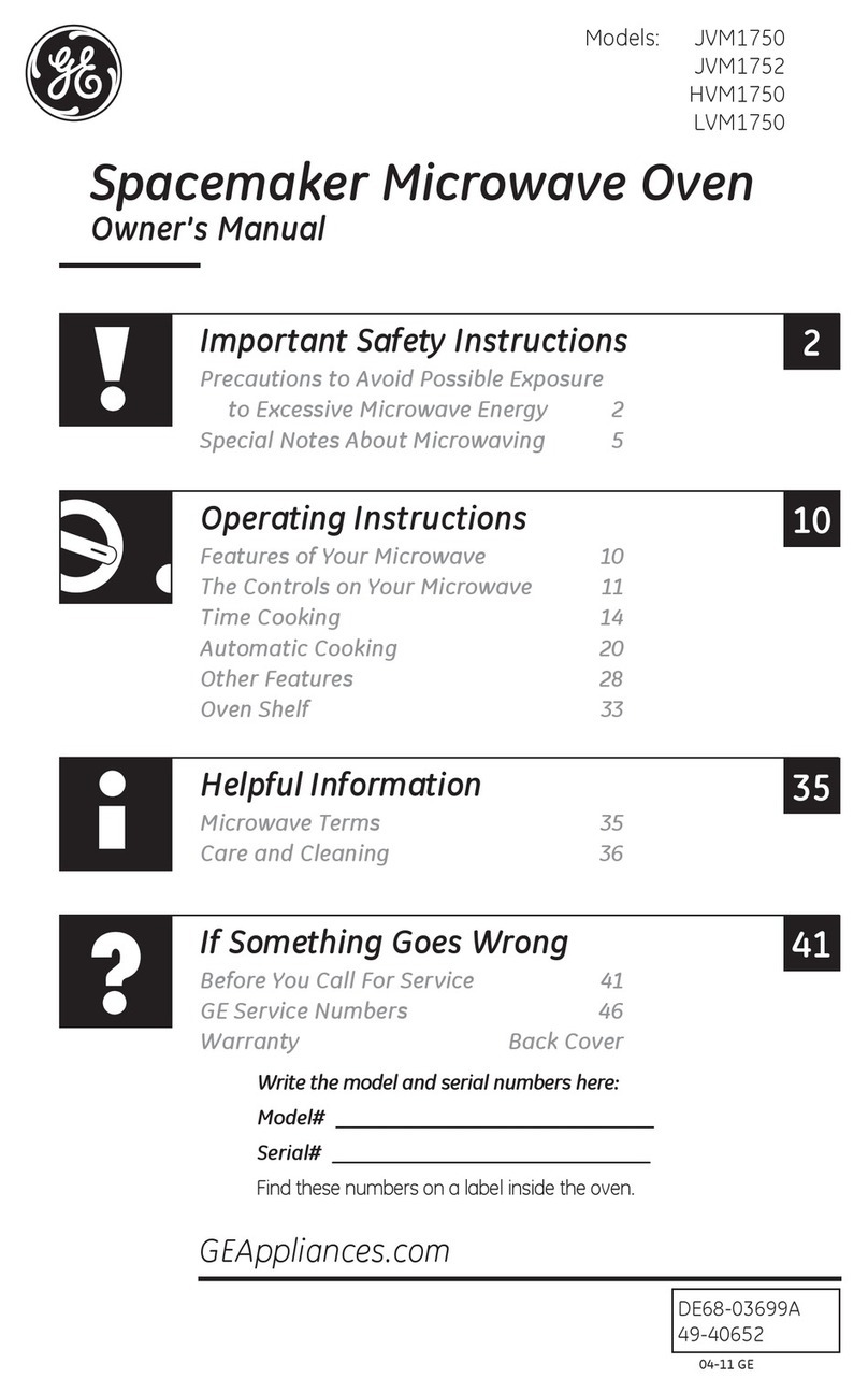 GE LVM1750SPSS User manual