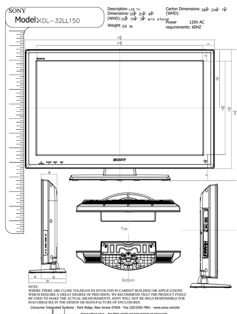 Sony KDL-32LL150 - 32" Class Bravia L Series Lcd... User guide
