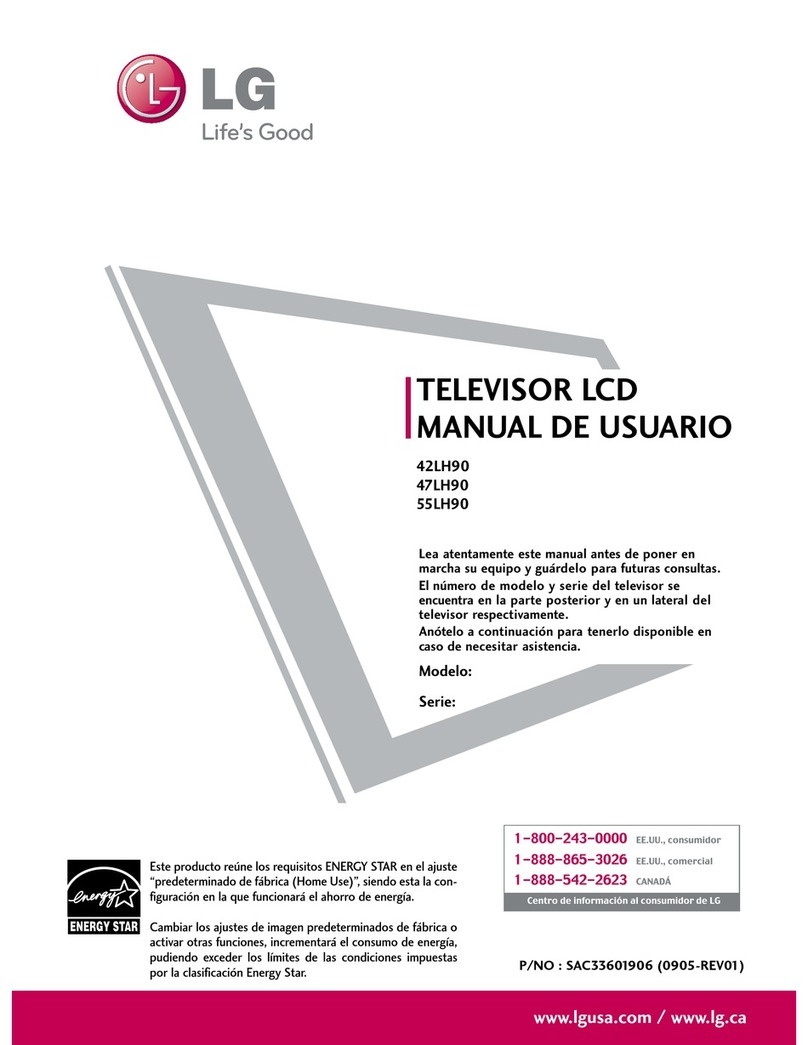 LG 55LH90 Instruction Manual