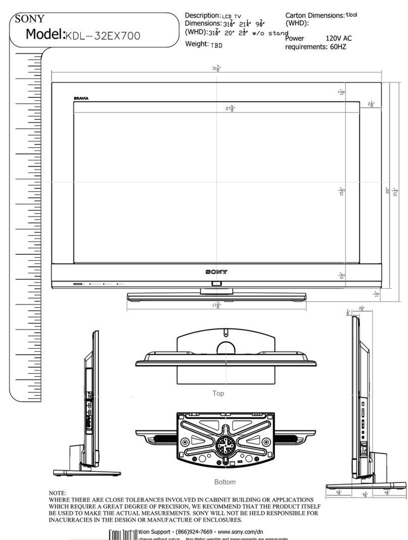 Sony KDL-32EX700 - Bravia Ex Series Lcd... User guide