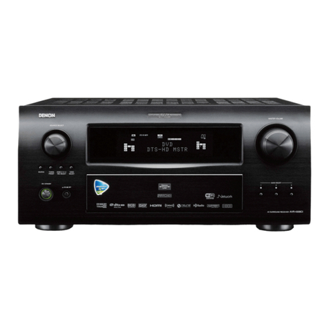 Denon AVR 4308CI - AV Network Receiver owner's manual Denon AVR 4308CI - AV Network Receiver owner's manual