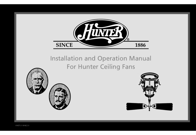 Hunter 28110 User manual