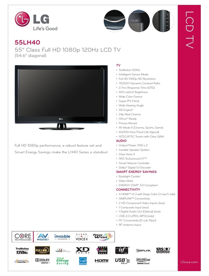 LG 55LH40 -  - 55" LCD TV User manual