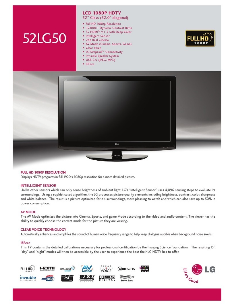 LG 52LG50 Series User manual LG 52LG50 Series User manual