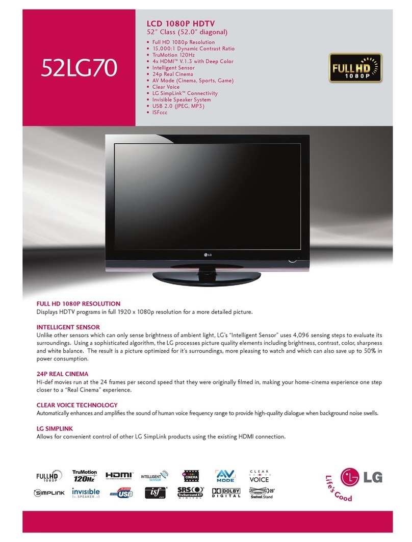 LG 52LG70 Series User manual
