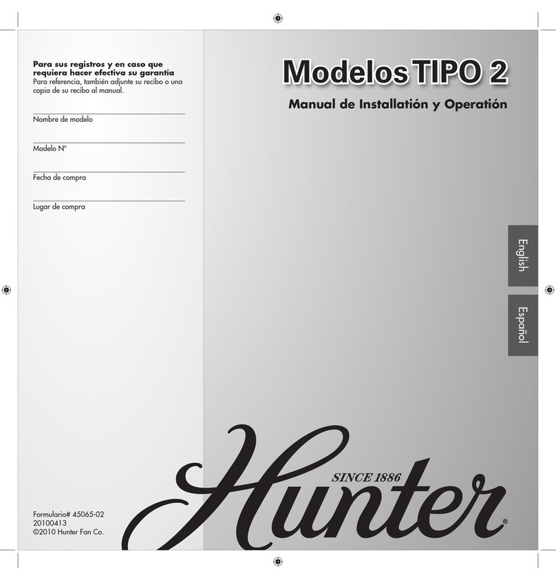 Hunter 28642 Instruction Manual