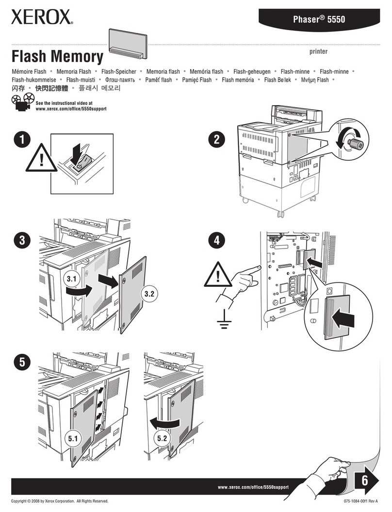 Xerox 5500DN - Phaser B/W Laser Printer User manual