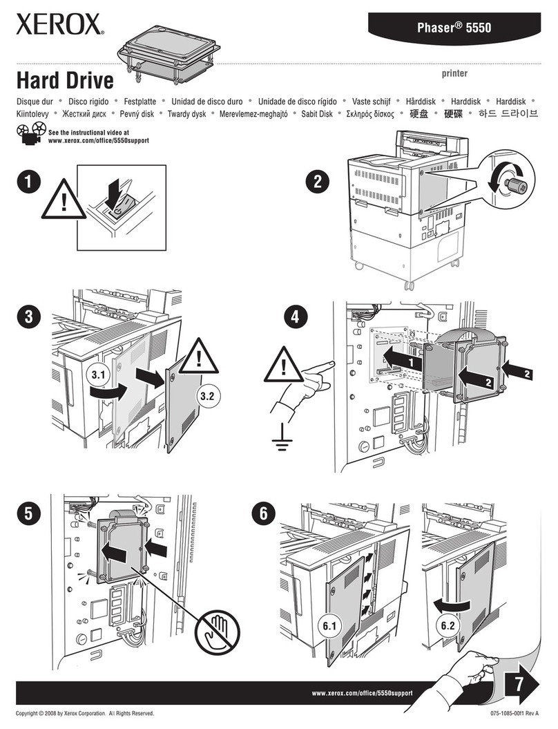 Xerox 5500DN - Phaser B/W Laser Printer User manual