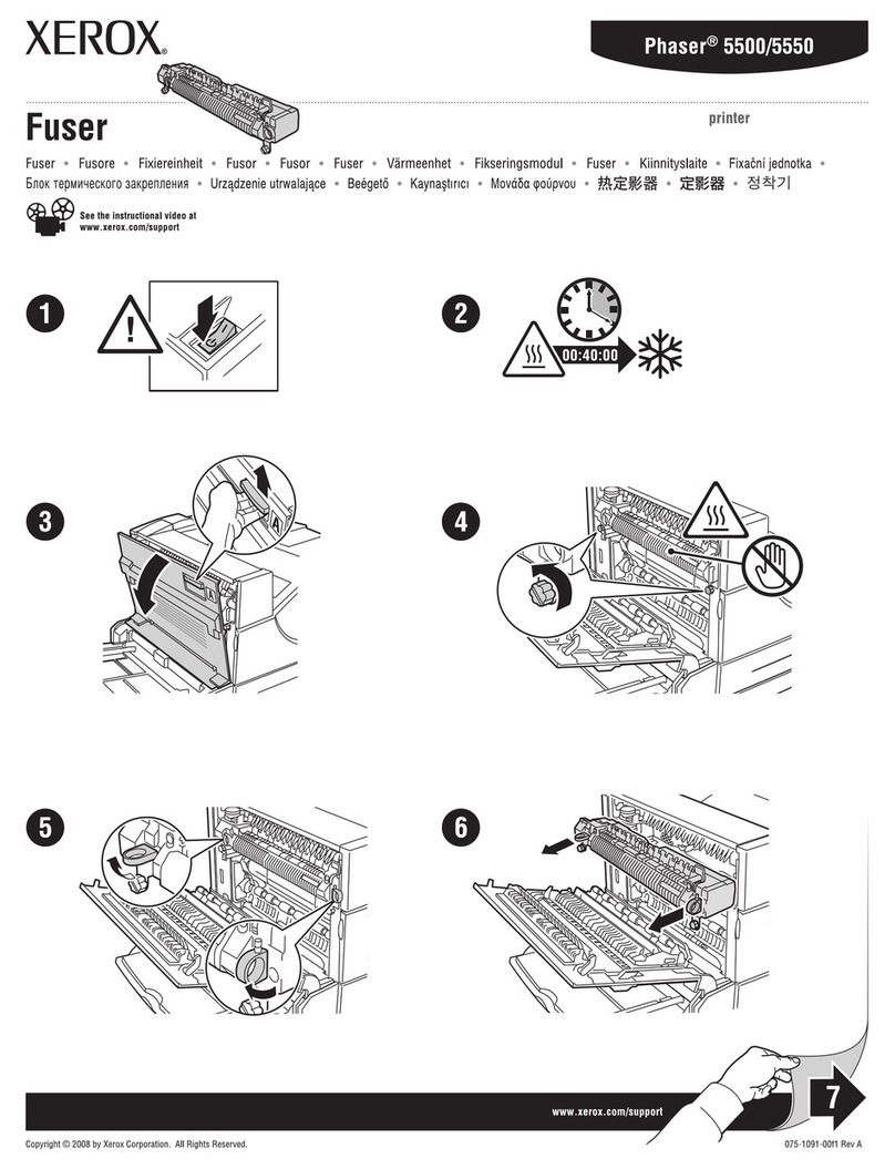 Xerox 5500DN - Phaser B/W Laser Printer User manual