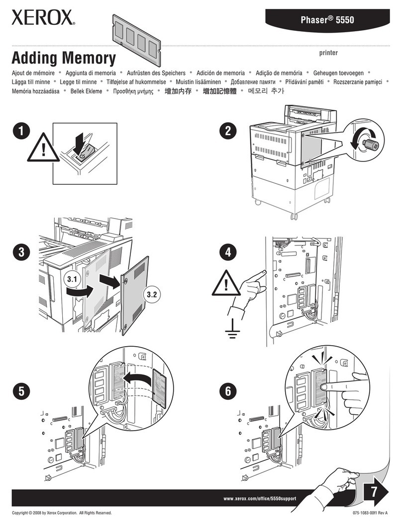 Xerox 5500DN - Phaser B/W Laser Printer User manual