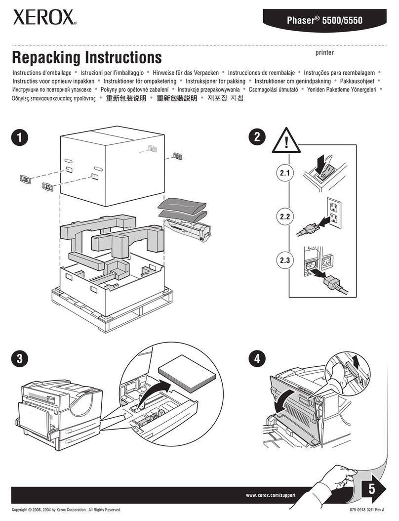 Xerox 5500DN - Phaser B/W Laser Printer User manual Xerox 5500DN - Phaser B/W Laser Printer User manual