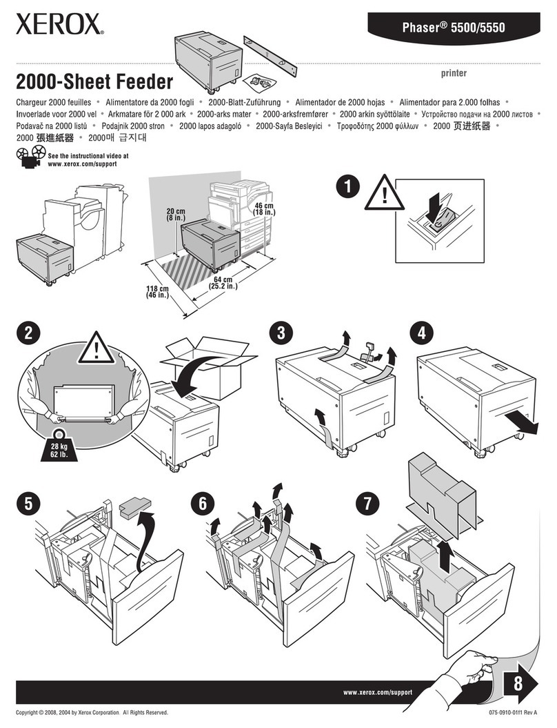 Xerox 5500DN - Phaser B/W Laser Printer User manual