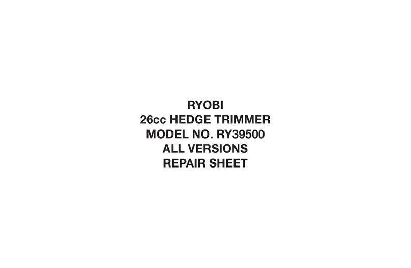 Ryobi RY39500 Repair sheet