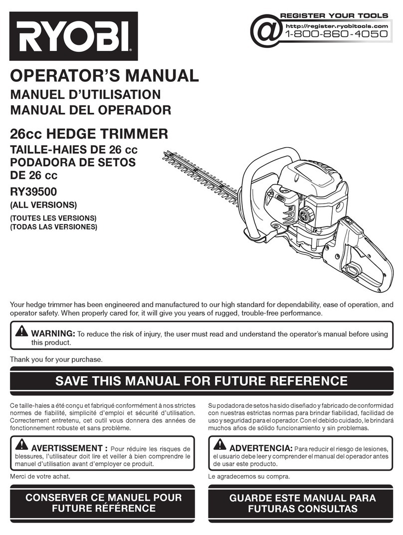 Ryobi RY39500 Operator's manual