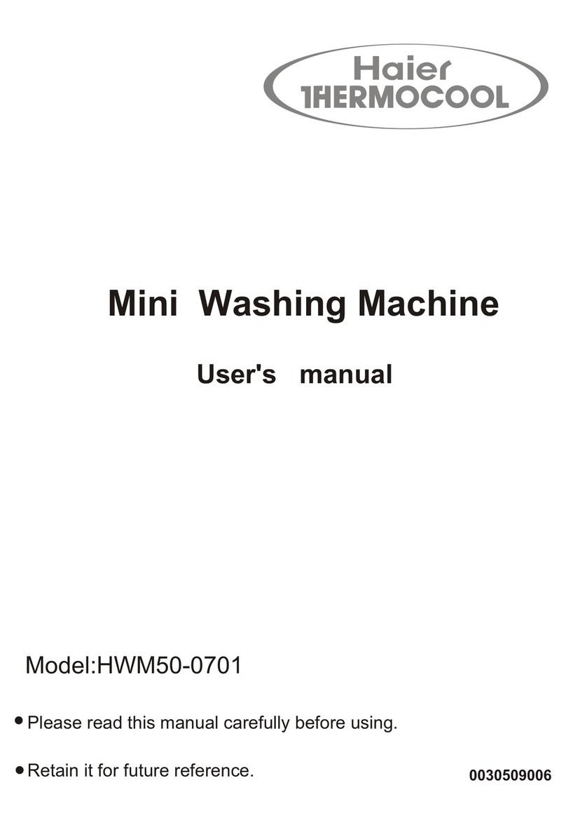 Haier HWM50-0701 User manual Haier HWM50-0701 User manual