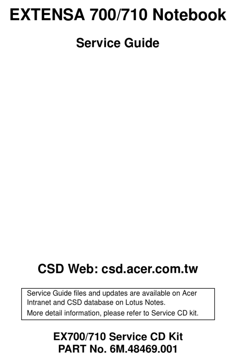 Acer 710TE - Extensa - PII 233 MHz Service guide