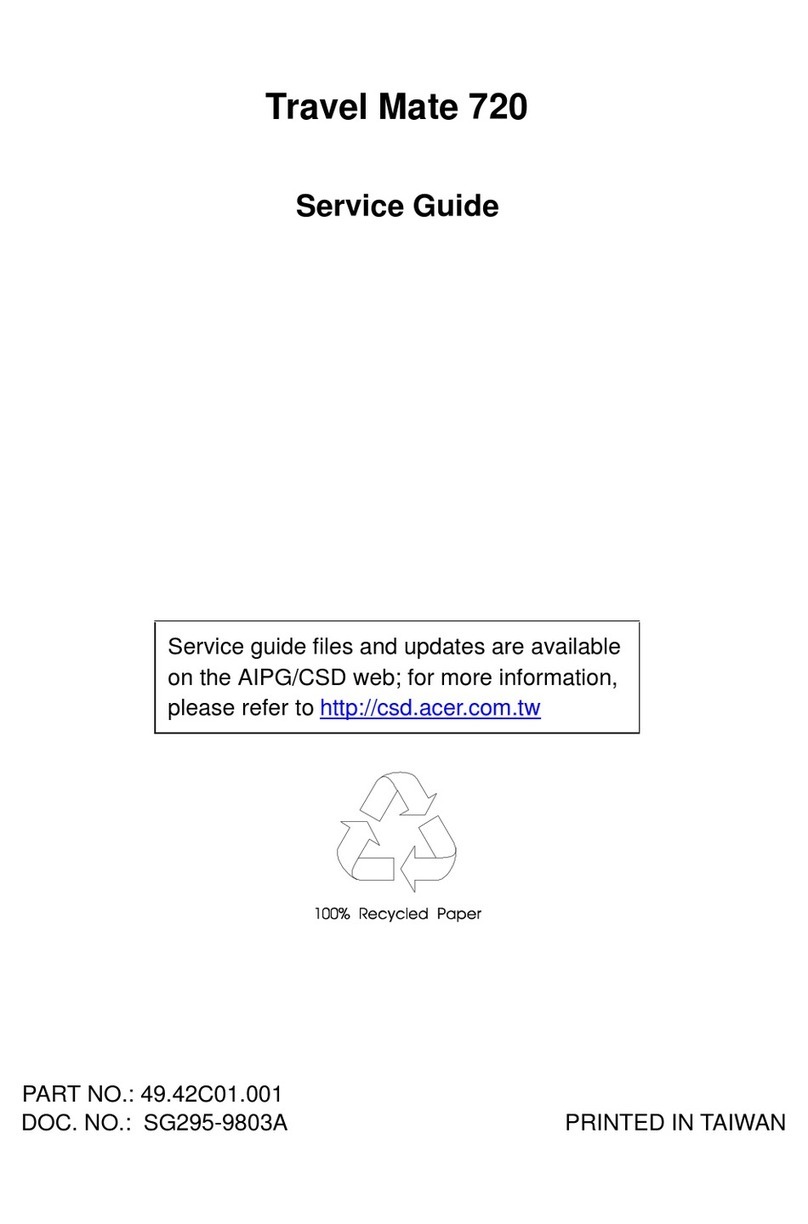 Acer 721TX - TravelMate - PII 333 MHz User manual Acer 721TX - TravelMate - PII 333 MHz User manual