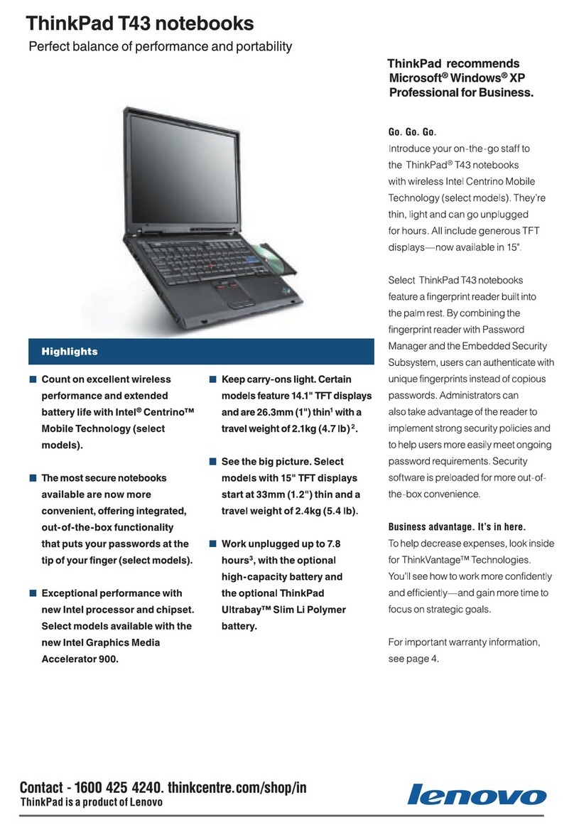 Lenovo 18714AU User manual