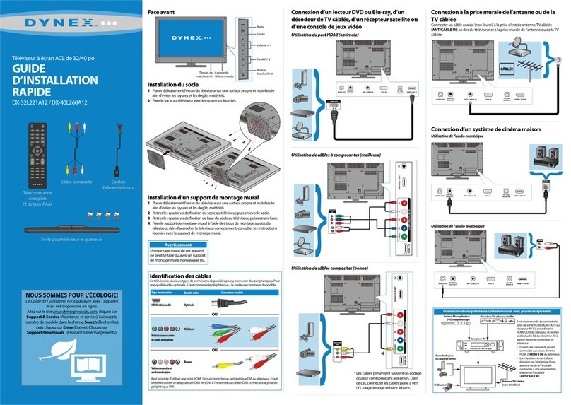 Dynex DX-32L221A12 Installation and operation manual
