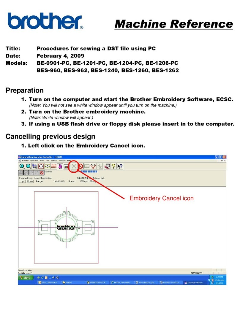 Brother BE-0901E PC Service manual