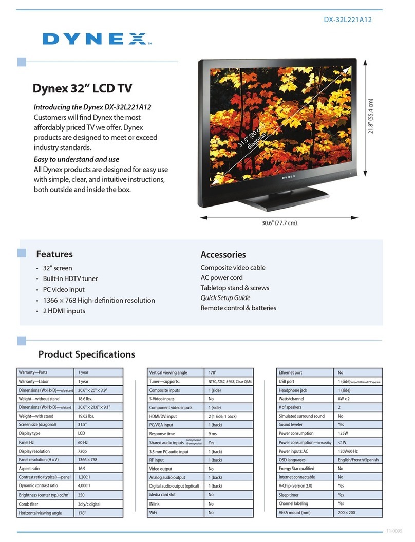Dynex DX-32L221A12 User manual