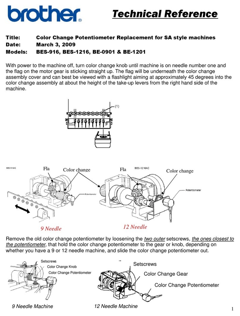 Brother BE-0901E-AC Use and care manual