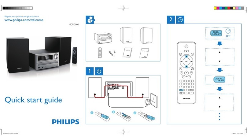 Philips MCM2000 User manual
