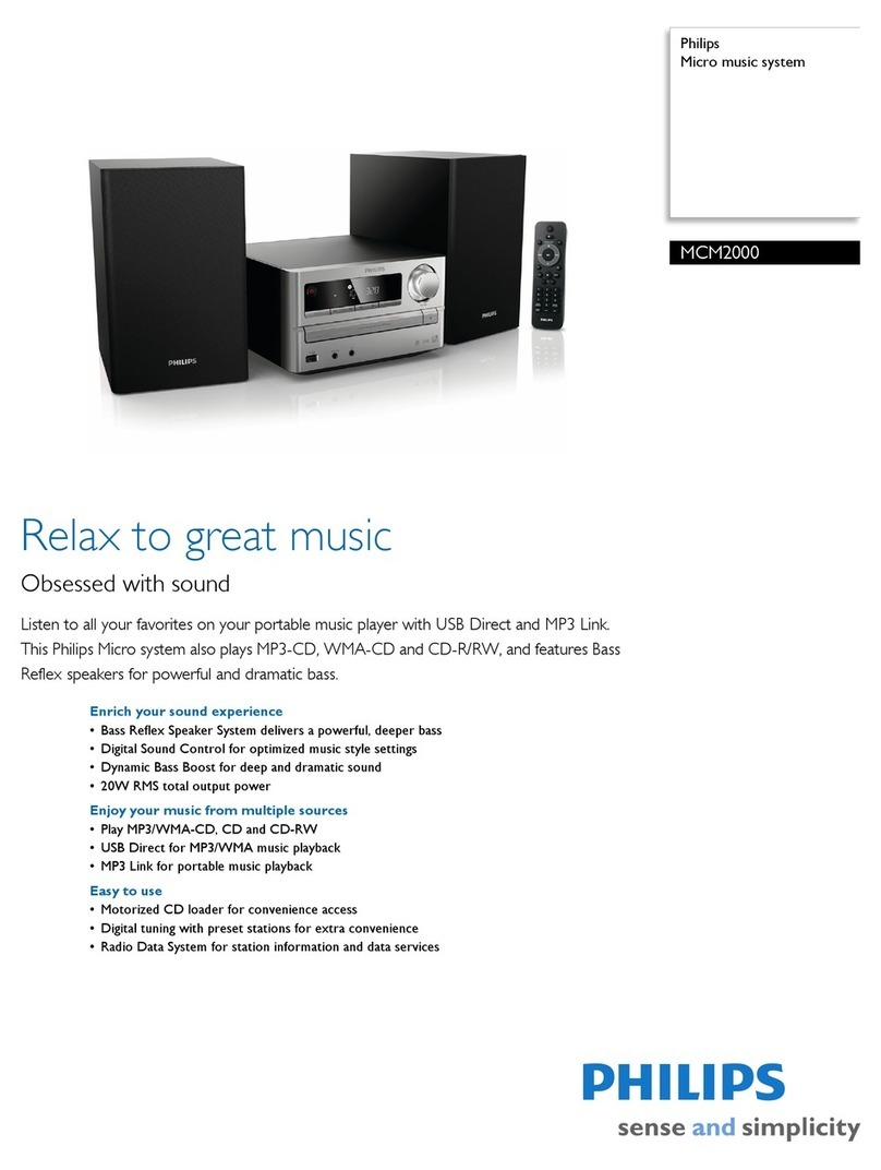 Philips MCM2000 User manual