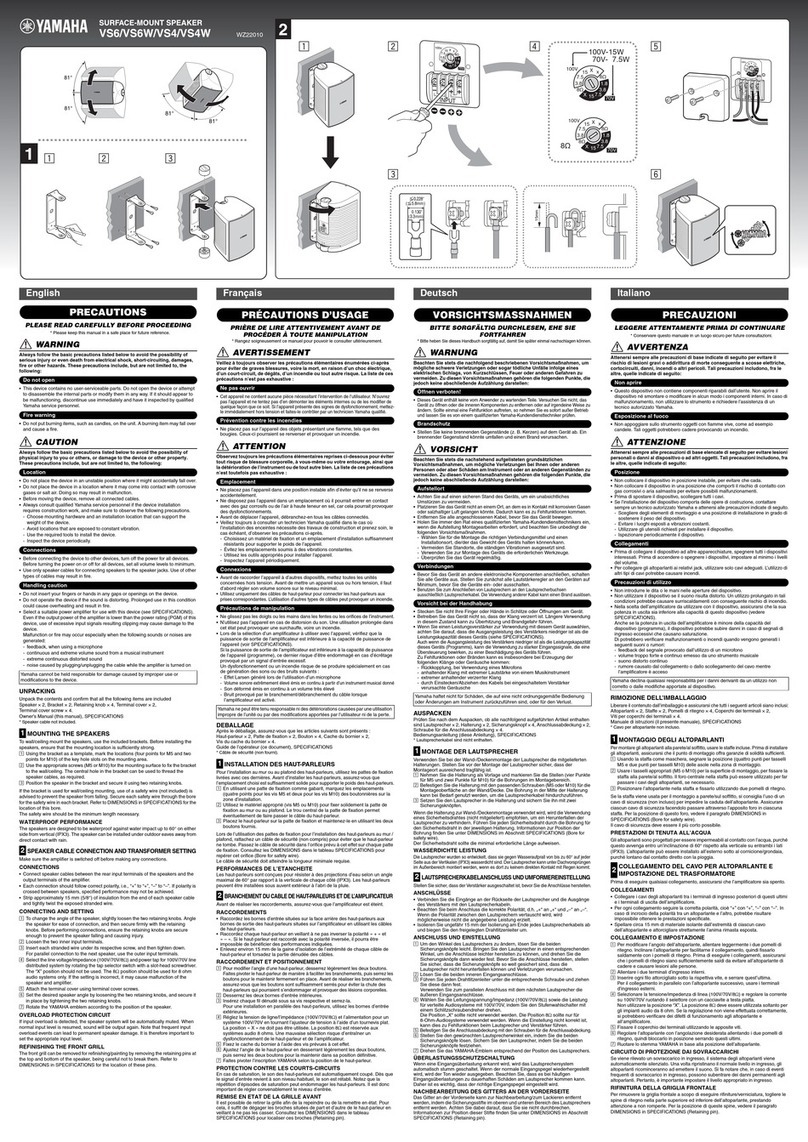 Yamaha VS4W User manual Yamaha VS4W User manual