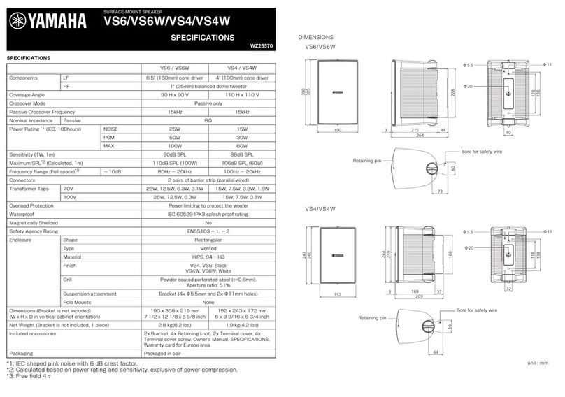 Yamaha VS4W User manual