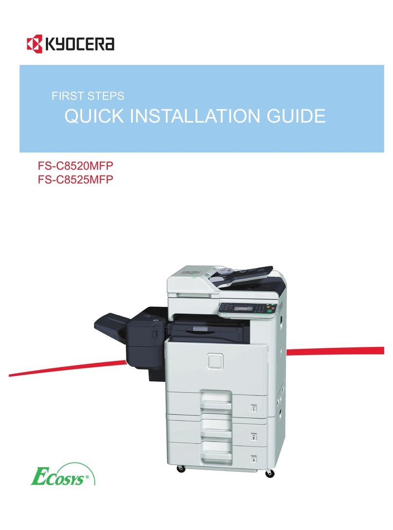 Kyocera ECOSYS FS-C8520MFP Quick setup guide