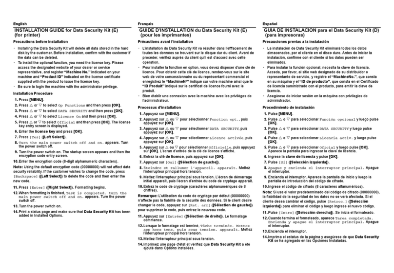 Kyocera FS FS-C8500DN installation guide