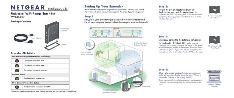 NETGEAR WN2000RPT - Universal WiFi Range Extender installation guide