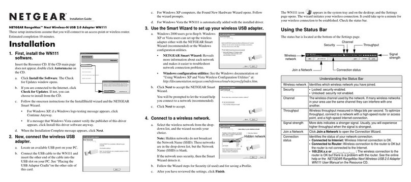 NETGEAR WN111v1 - RangeMax Next Wireless USB 2.0... User manual NETGEAR WN111v1 - RangeMax Next Wireless USB 2.0... User manual