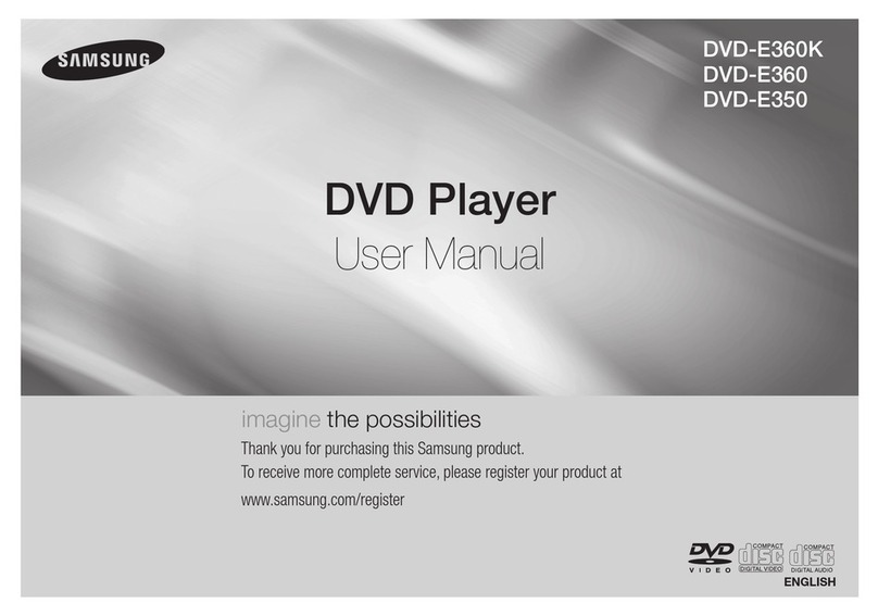 Samsung DVD-E360 User manual