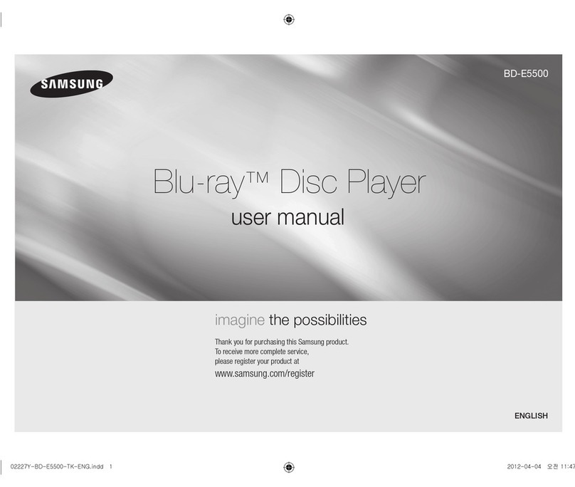 Samsung BD-E5500 User manual