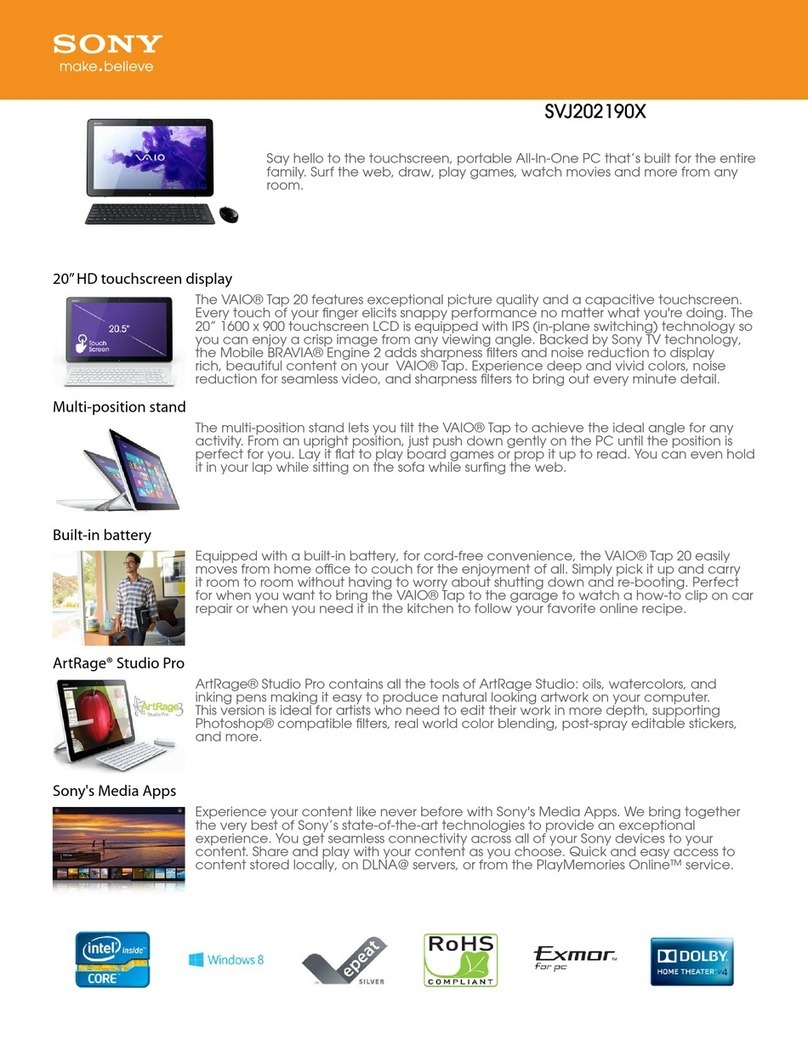 Sony SVJ202190X User manual