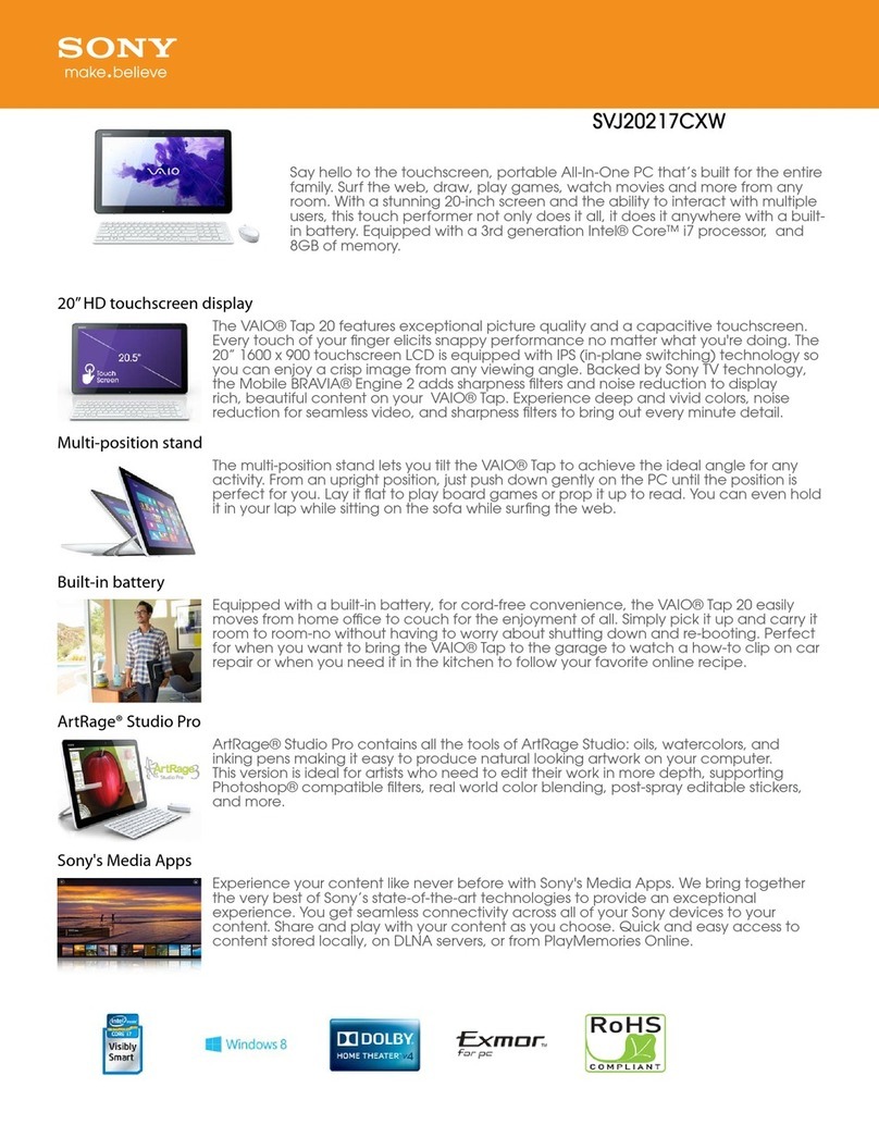 Sony SVJ20217CXW User manual Sony SVJ20217CXW User manual