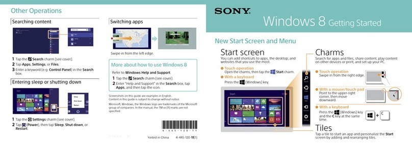 Sony SVJ20213CXW User manual