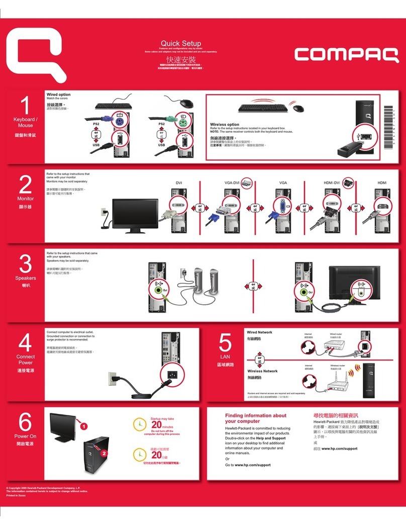 Compaq Presario CQ4000 - Desktop PC Specification sheet